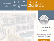 Tablet Screenshot of masterpoolsofaustin.com